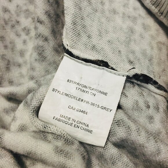 Rosette Print Soft Rayon Button Down Cardigan - Picture 10 of 15